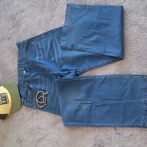 NWOT pull on wide leg 5 pocket jeggins size M
